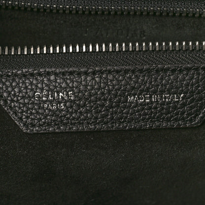 Celine Drummed Calfskin Mini Luggage Black 6 of 11