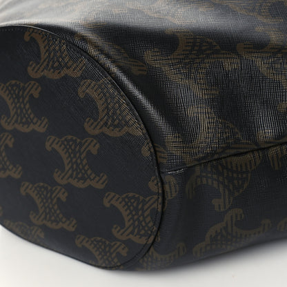 Celine Calfskin Canvas Triomphe Couffin Tan 10 of 10