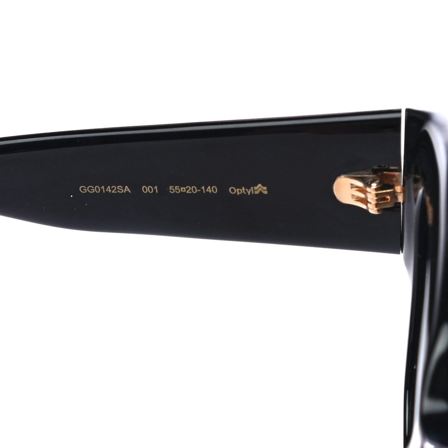 Acetate Square Frame Sunglasses GG0142SA Black
