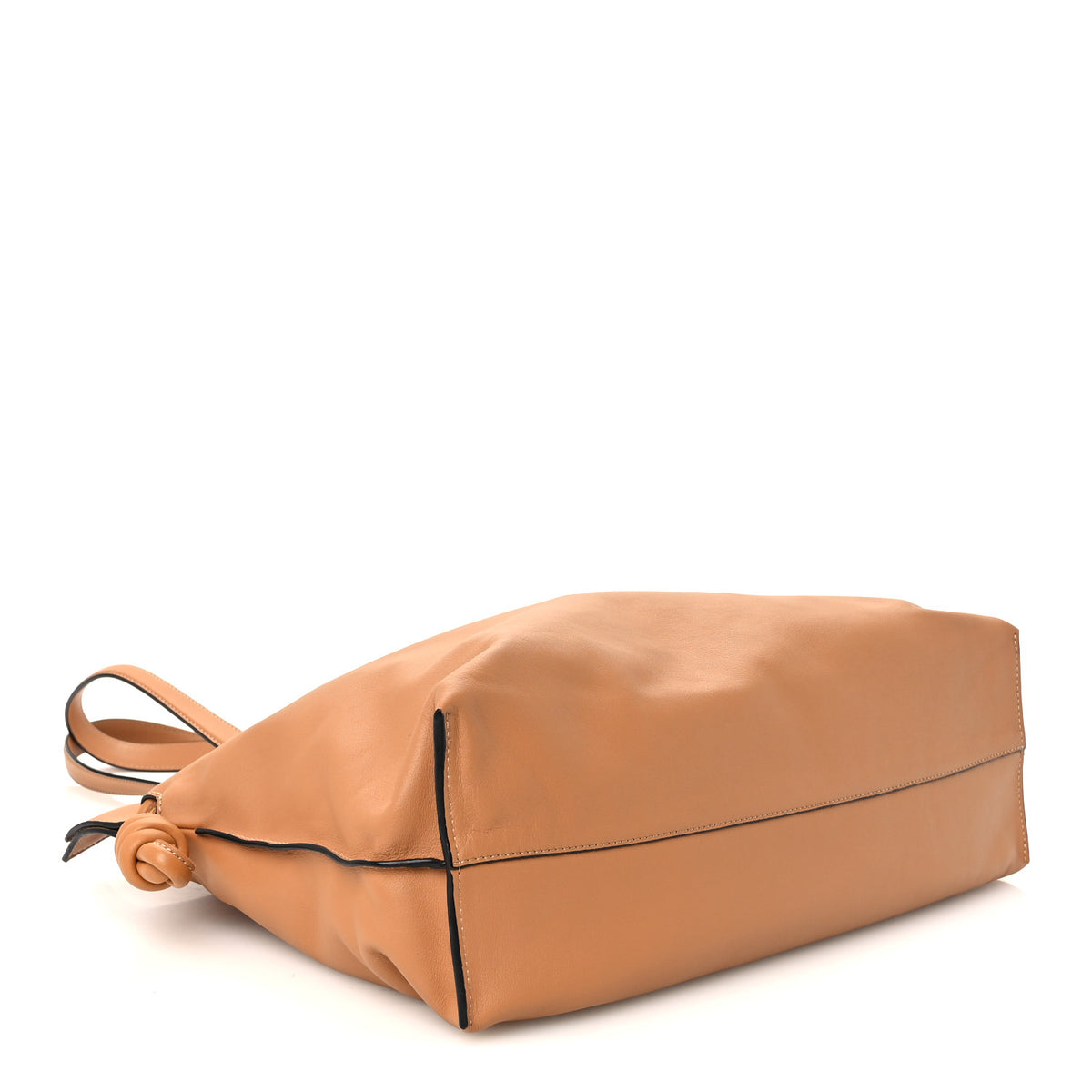 Calfskin Large Flamenco Knot Bag Warm Desert
