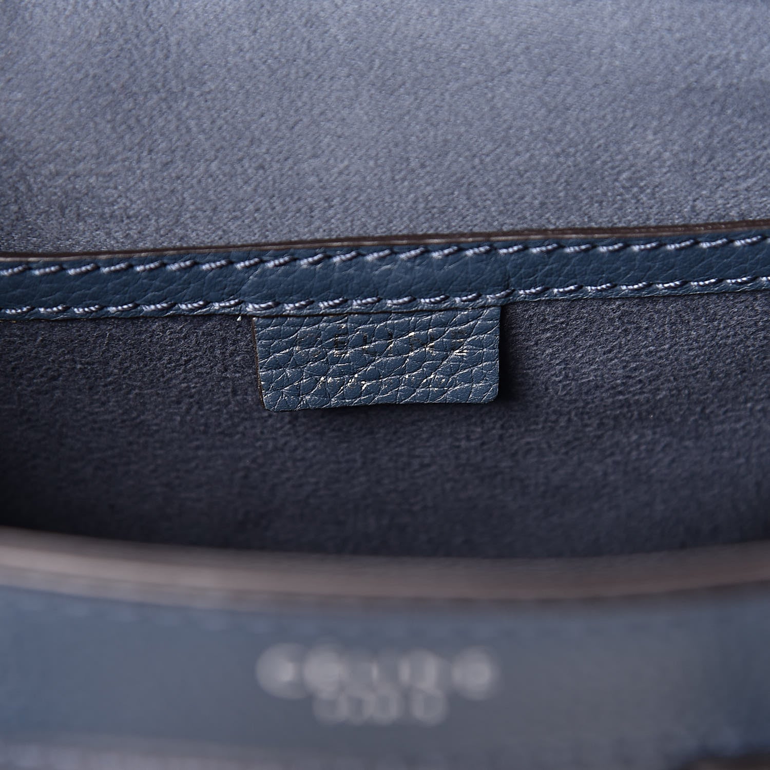 Celine Drummed Calfskin Nano Luggage Orage 6 of 10