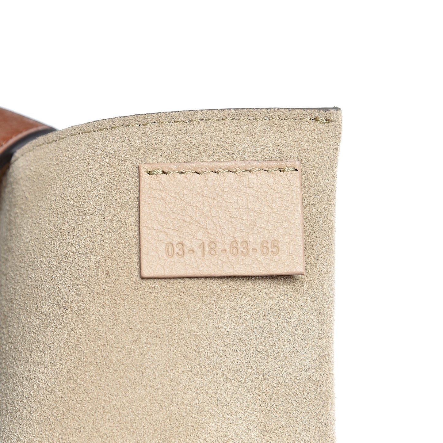 Suede Smooth Calfskin Drew Shoulder Bag Classic Tobacco