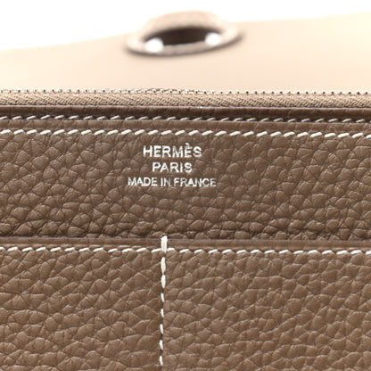Hermes Togo Dogon Duo Wallet Etoupe 7 of 9