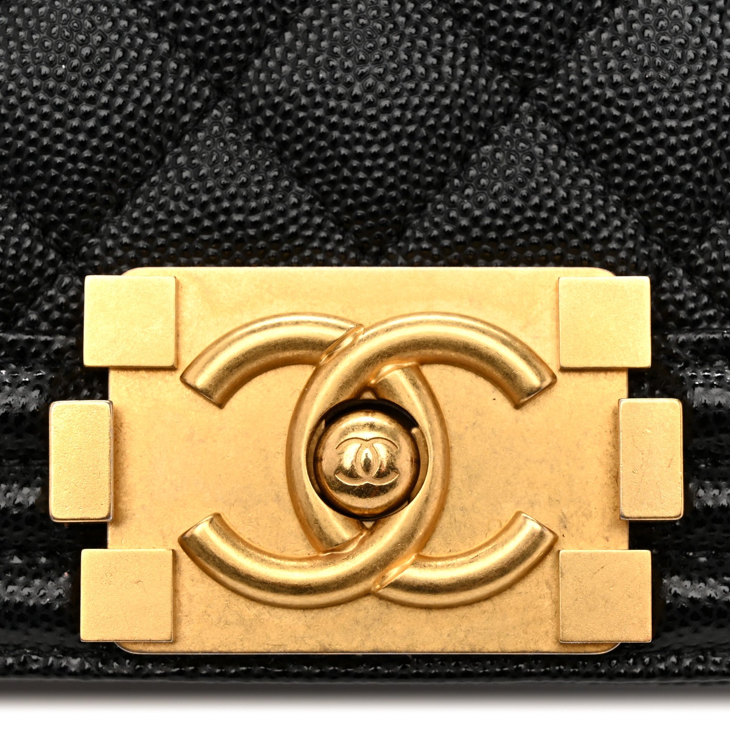 Chanel Caviar Quilted Medium Boy Flap Black 11 of 12