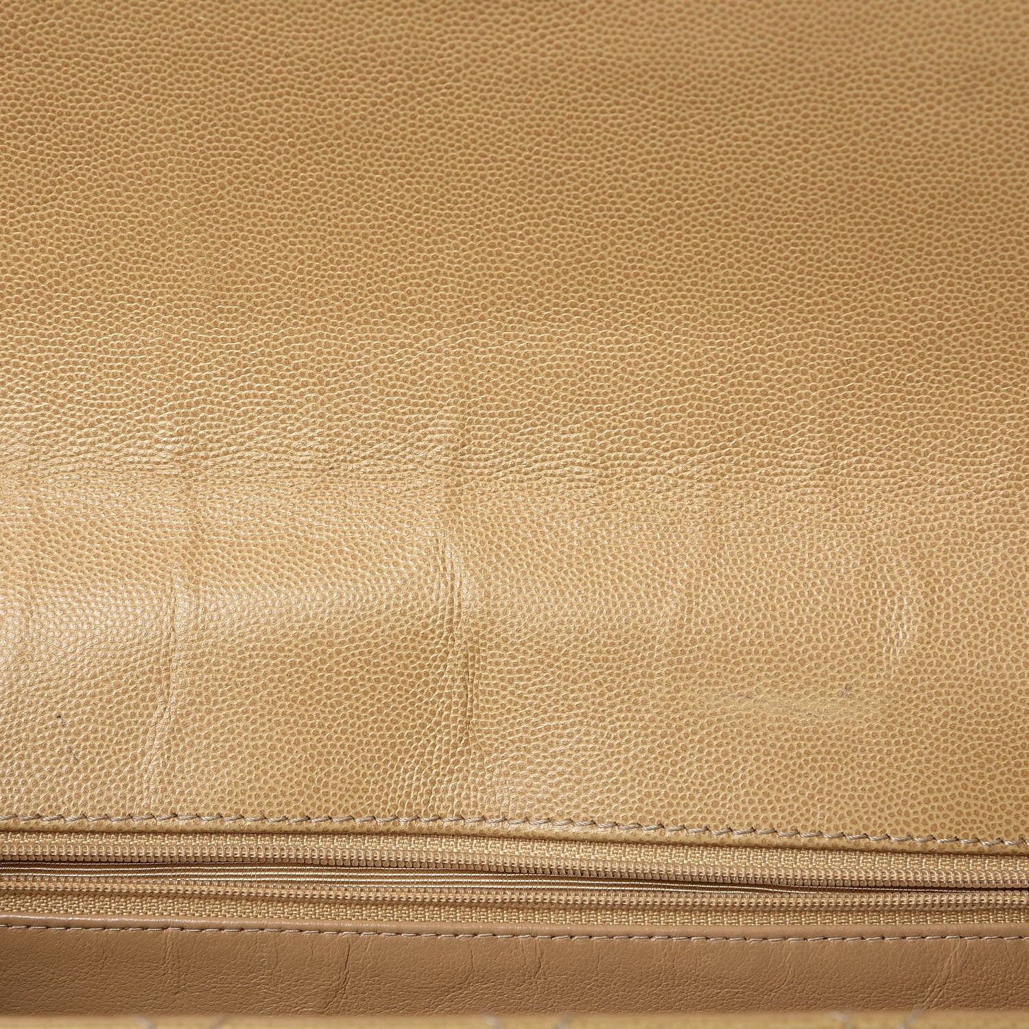 Chanel Caviar Stitched Jumbo Single Flap Beige 15 of 17