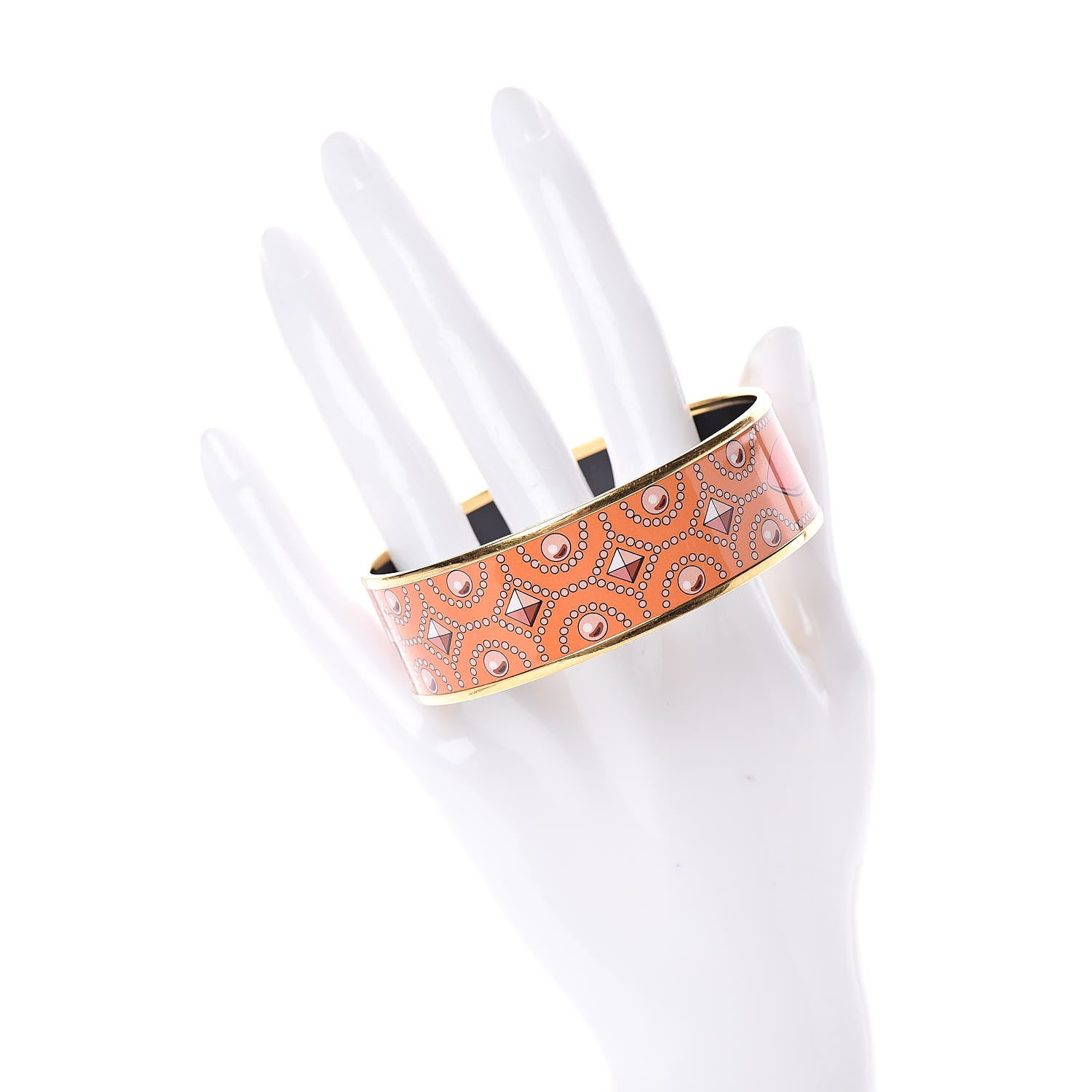 Hermes Enamel Printed Wide Collier de Chiens Bracelet 70 2 of 4