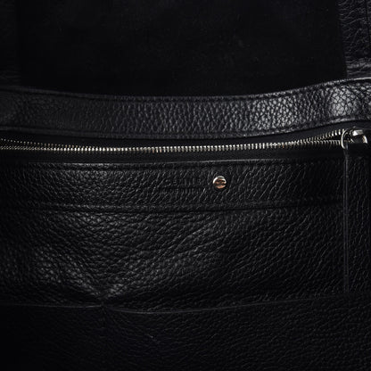 Celine Grained Calfskin Medium Horizontal Cabas Phantom Black 7 of 18