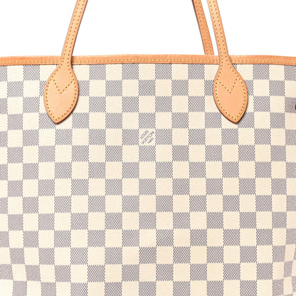 Louis Vuitton Damier Azur Neo Neverfull MM Rose Ballerine 8 of 10