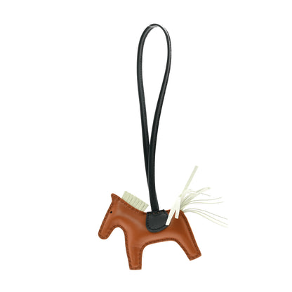 Hermes Milo Lambskin Grigri Rodeo Horse Bag Charm PM Gold Vert Cypress Vert Fizz 1 of 5
