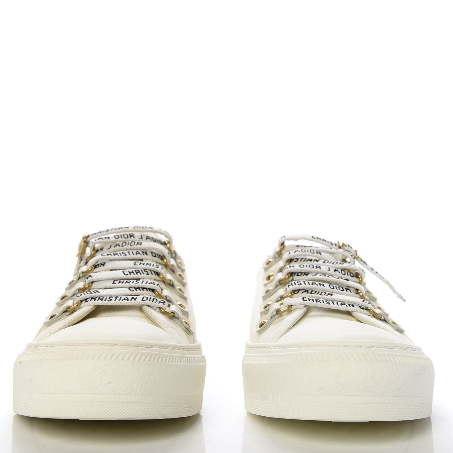 Canvas Walk'n Dior Low Top Sneakers 39.5 White