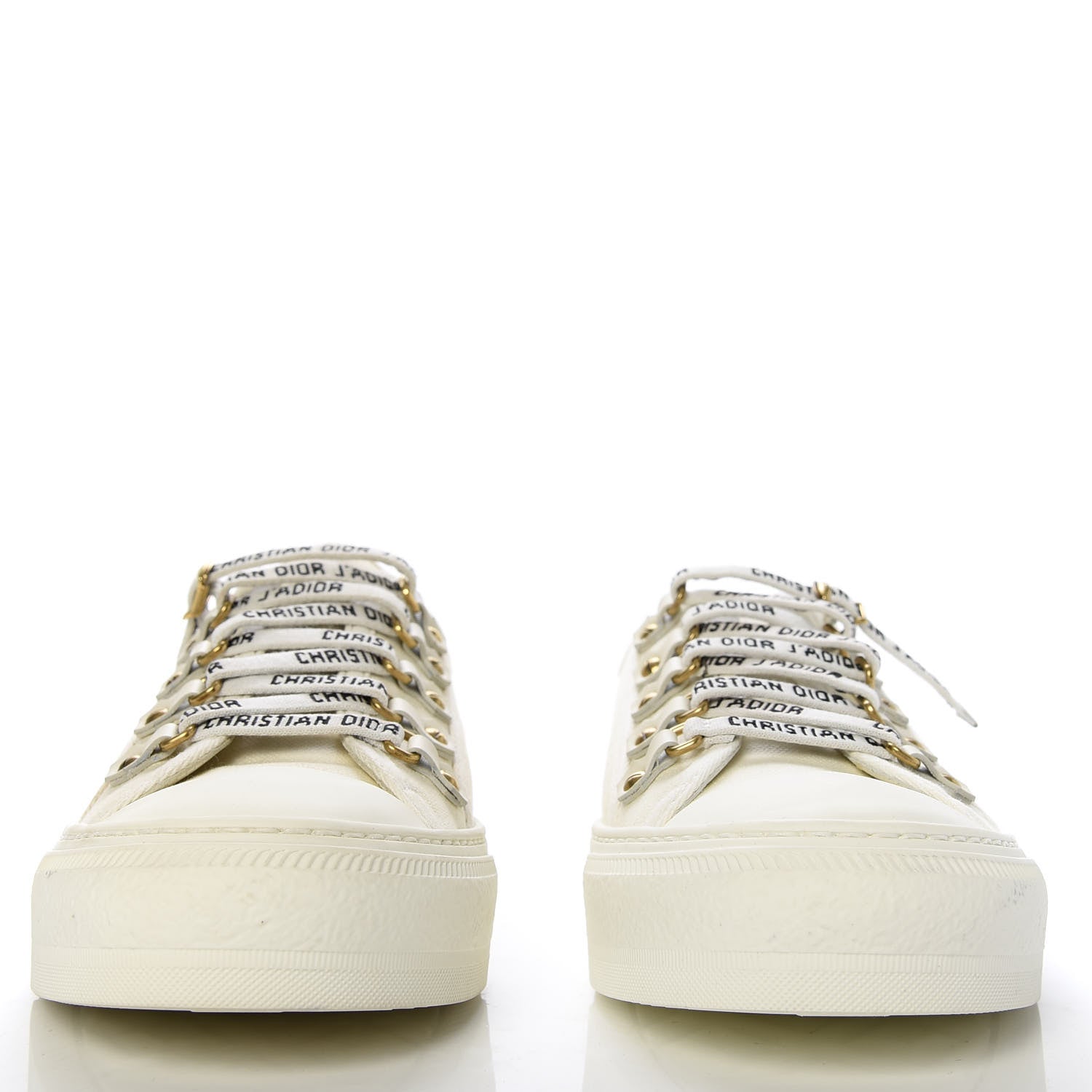 Christian Dior Canvas Walk'n Dior Low Top Sneakers 39.5 White 2 of 9