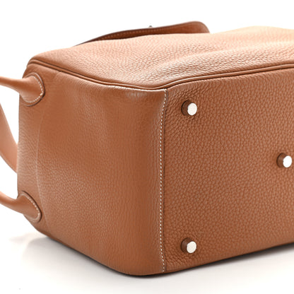 Hermes Taurillon Clemence Lindy 30 Gold 8 of 9