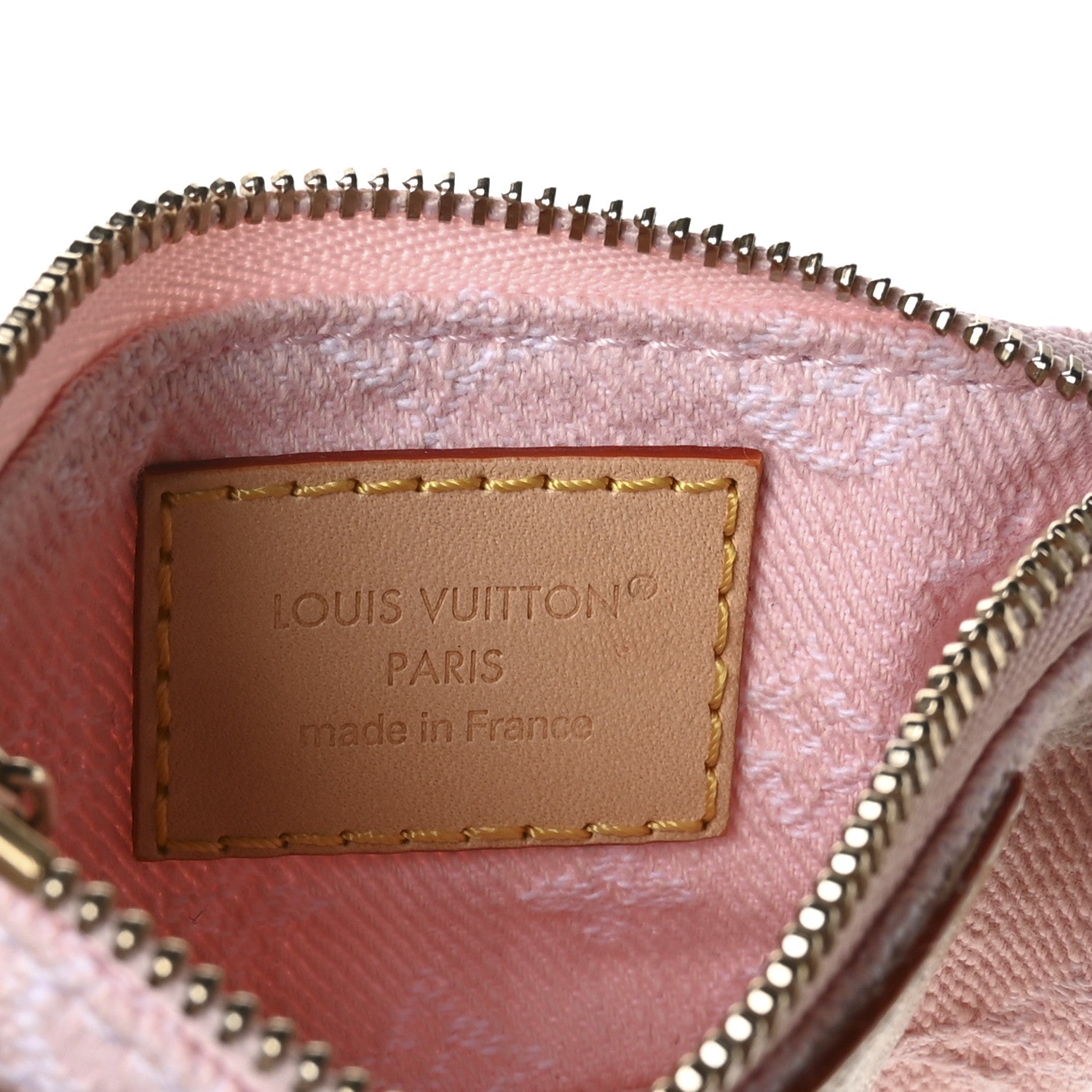 Louis Vuitton Monogram Denim Key Pouch Washed Pink 6 of 7