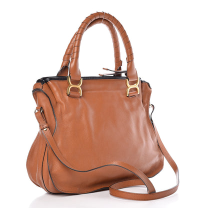 Chloe Calfskin Braided Medium Marcie Satchel Whiskey 3 of 10