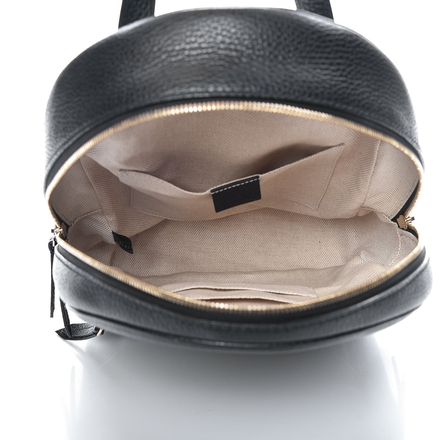 Pebbled Calfskin Soho Chain Backpack Black
