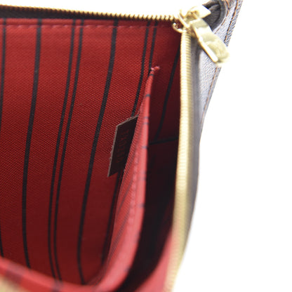 Louis Vuitton Damier Ebene Neverfull MM GM Pochette 8 of 10