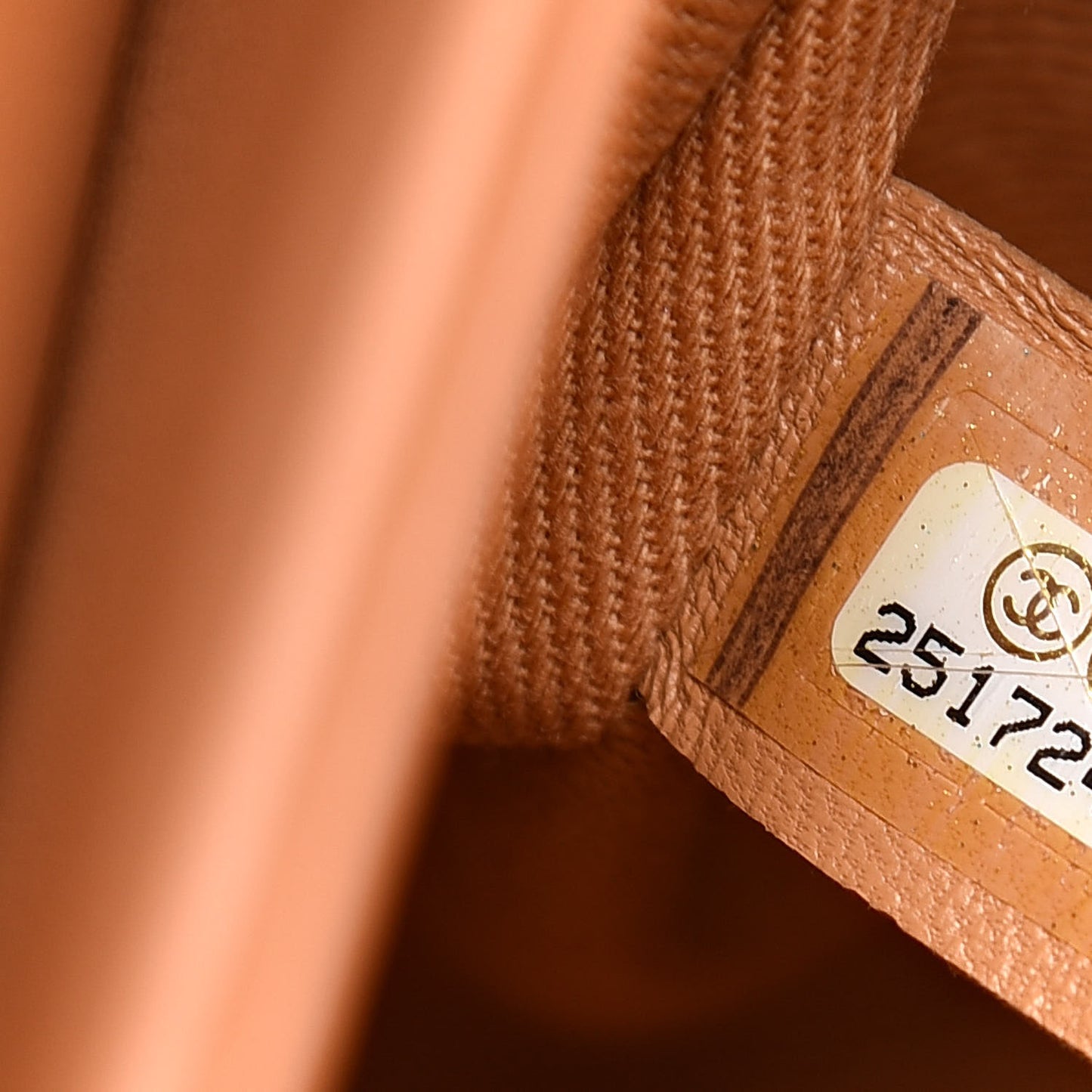 Calfskin Coco Eyelets Small Flap Bag Camel