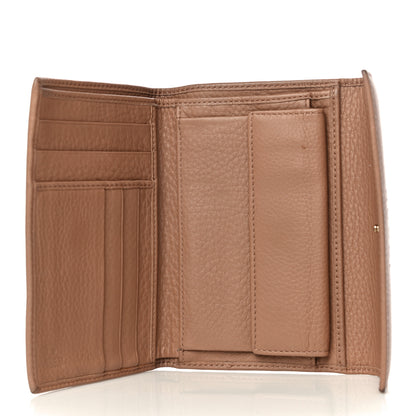 Gucci Deerskin Continental Flap Wallet Brown 5 of 26