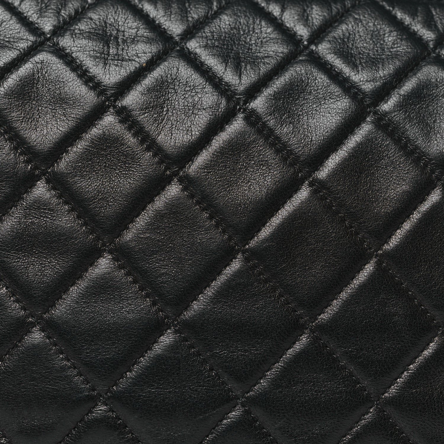 Chanel Lambskin Quilted Cosmetic Case Black 8 of 10