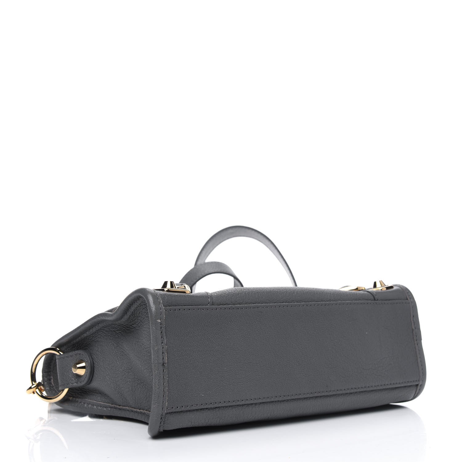 Balenciaga Chevre Gold Metallic Edge Hardware Mini City Gris Acier 3 of 5