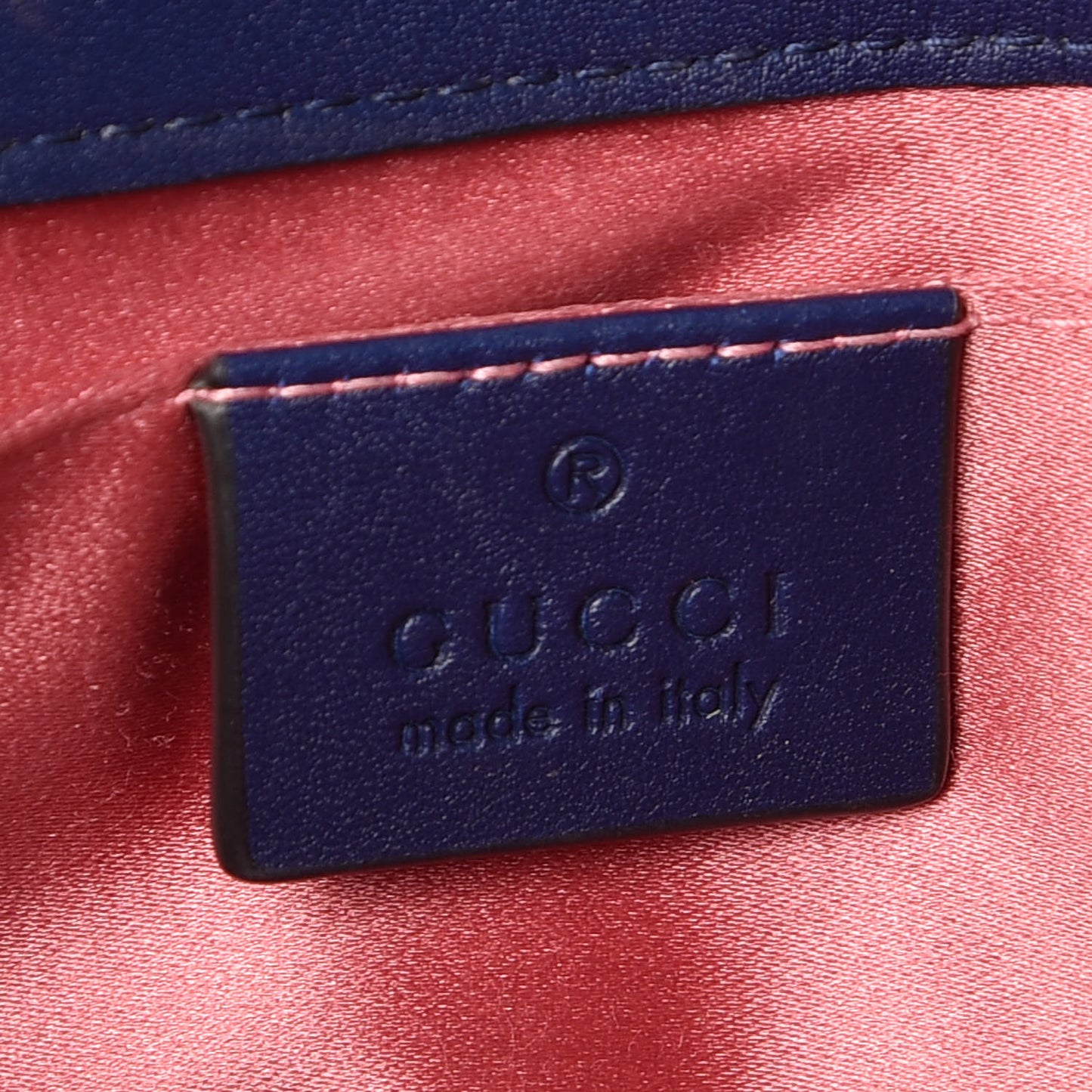 Velvet Matelasse Mini GG Marmont Shoulder Bag Cobalt Blue