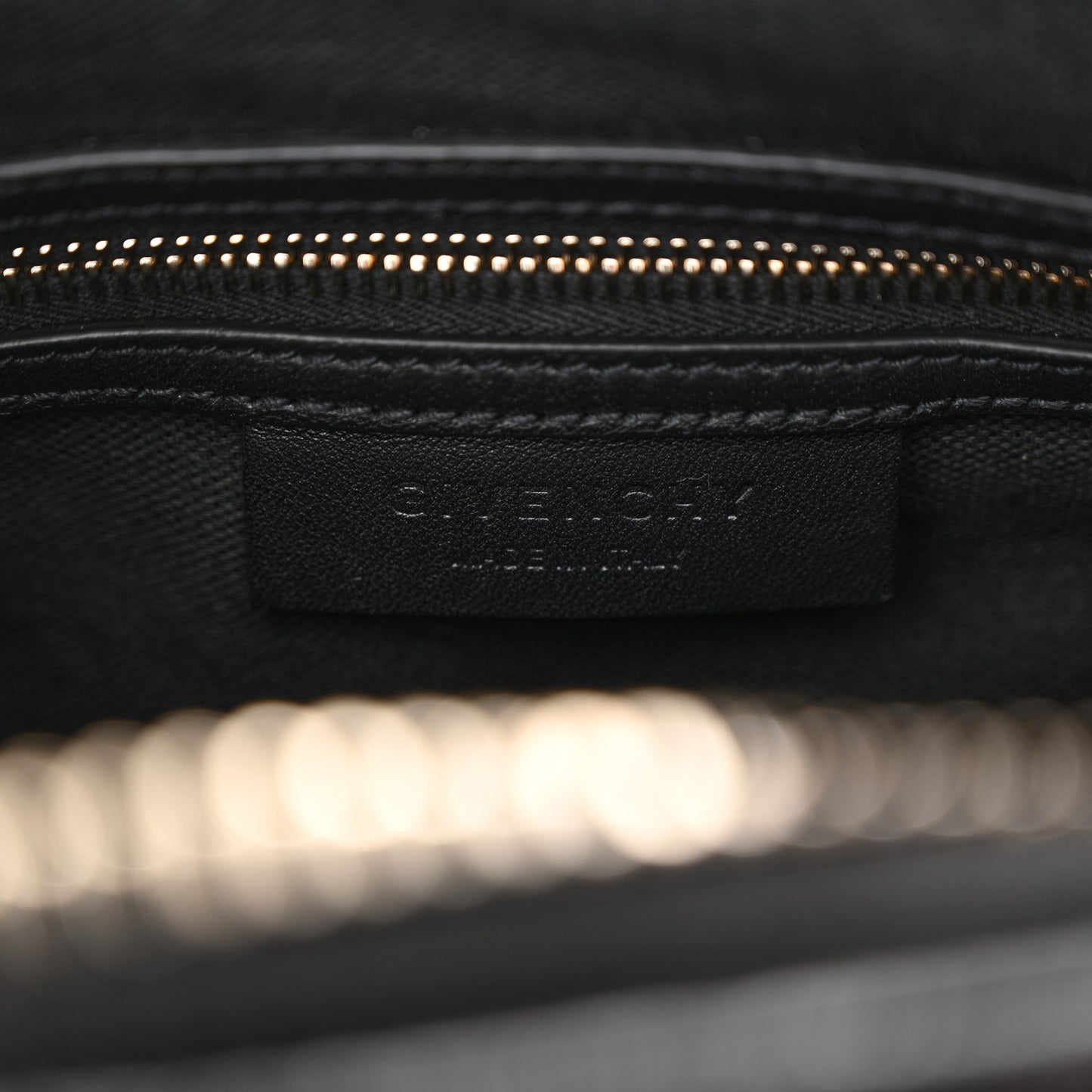 Calfskin Crocodile Embossed Mini Antigona Black