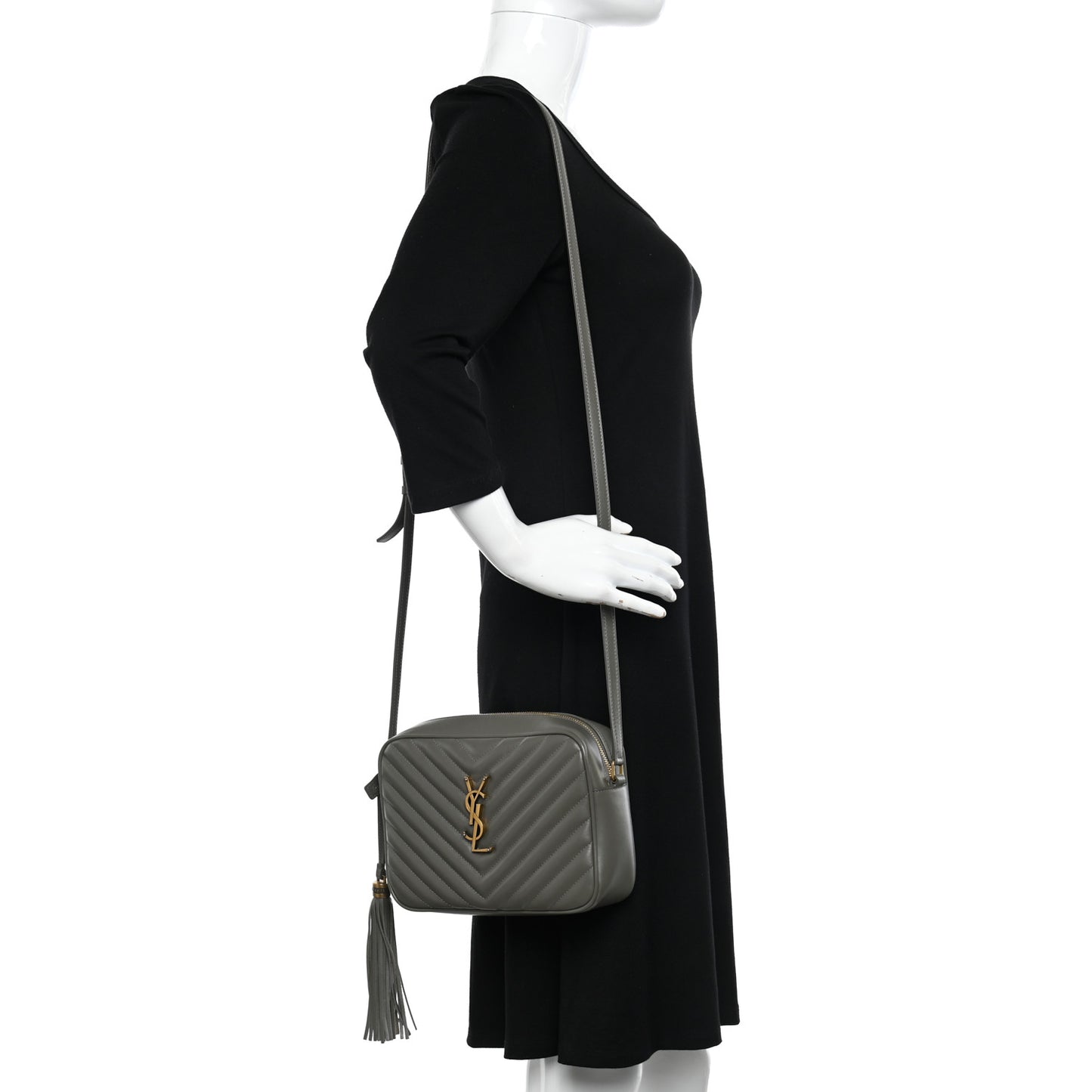 Calfskin Matelasse Monogram Lou Camera Bag Dark Smog
