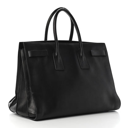 Saint Laurent Calfskin Large Sac De Jour Carryall Black 3 of 9