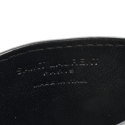 Saint Laurent Grain De Poudre Card Case Black 6 of 6