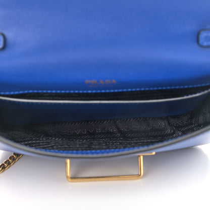 Prada Saffiano City Calf Cahier Belt Bag Black Bluette 5 of 10