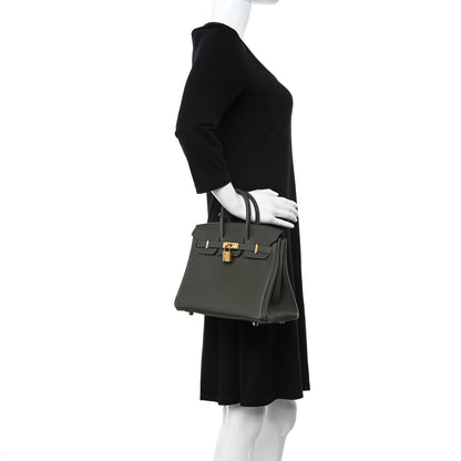 Hermes Togo Birkin 25 Vert De Gris 2 of 10