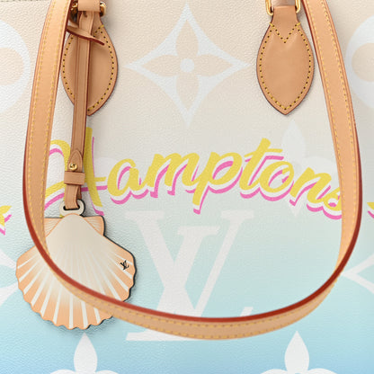Louis Vuitton Monogram Giant Raffia Hamptons By The Pool Onthego GM Blue 7 of 9