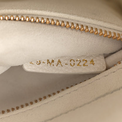 Christian Dior Grained Calfskin Cannage Small Lady Dior Latte 7 of 11