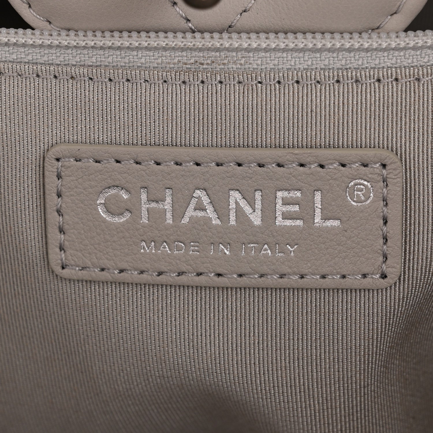Chanel Calfskin Quilted Large Classic Shopping Tote Grey 6 of 11