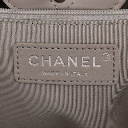 Chanel Calfskin Quilted Large Classic Shopping Tote Grey 6 of 11