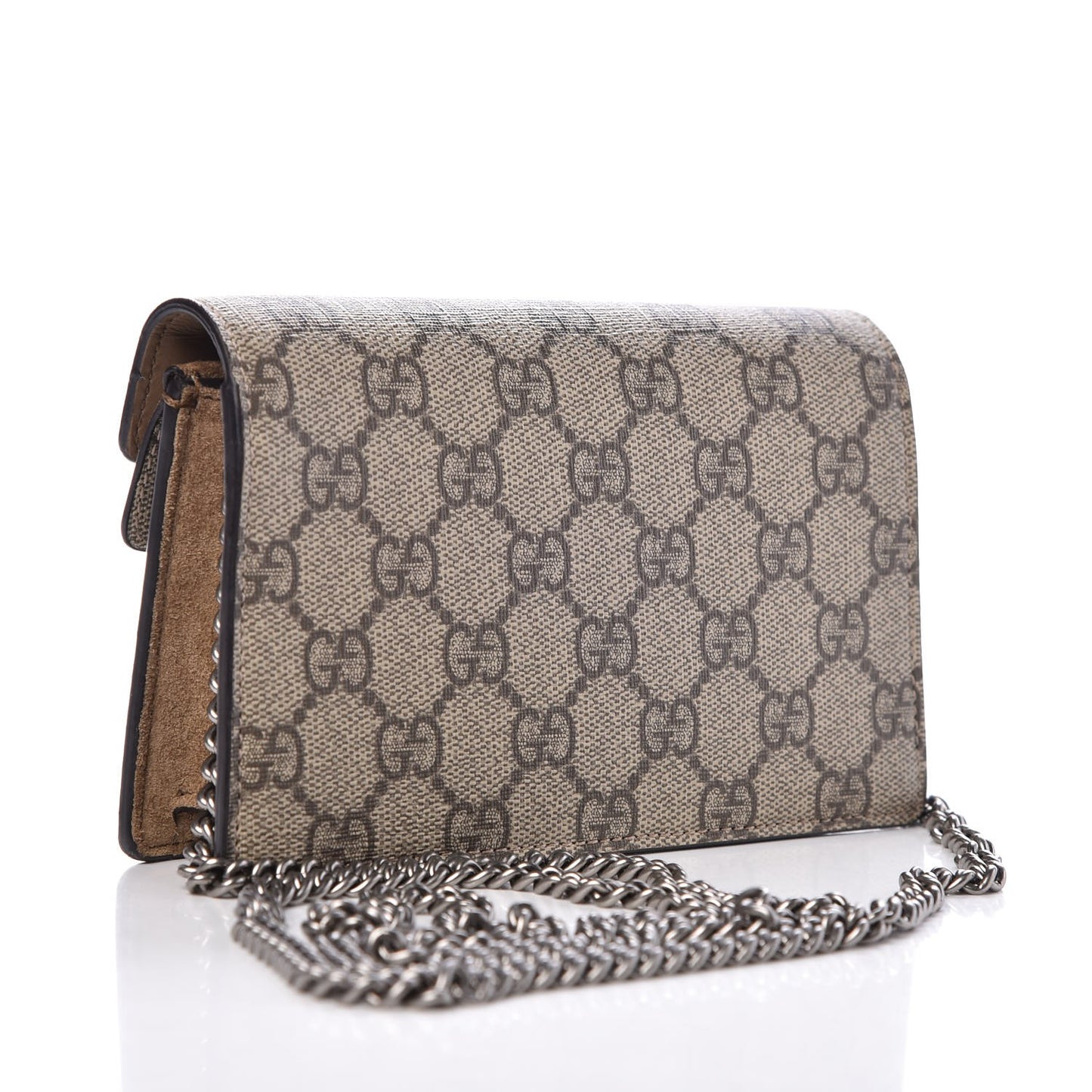 GG Supreme Monogram Super Mini Dionysus Shoulder Bag Taupe