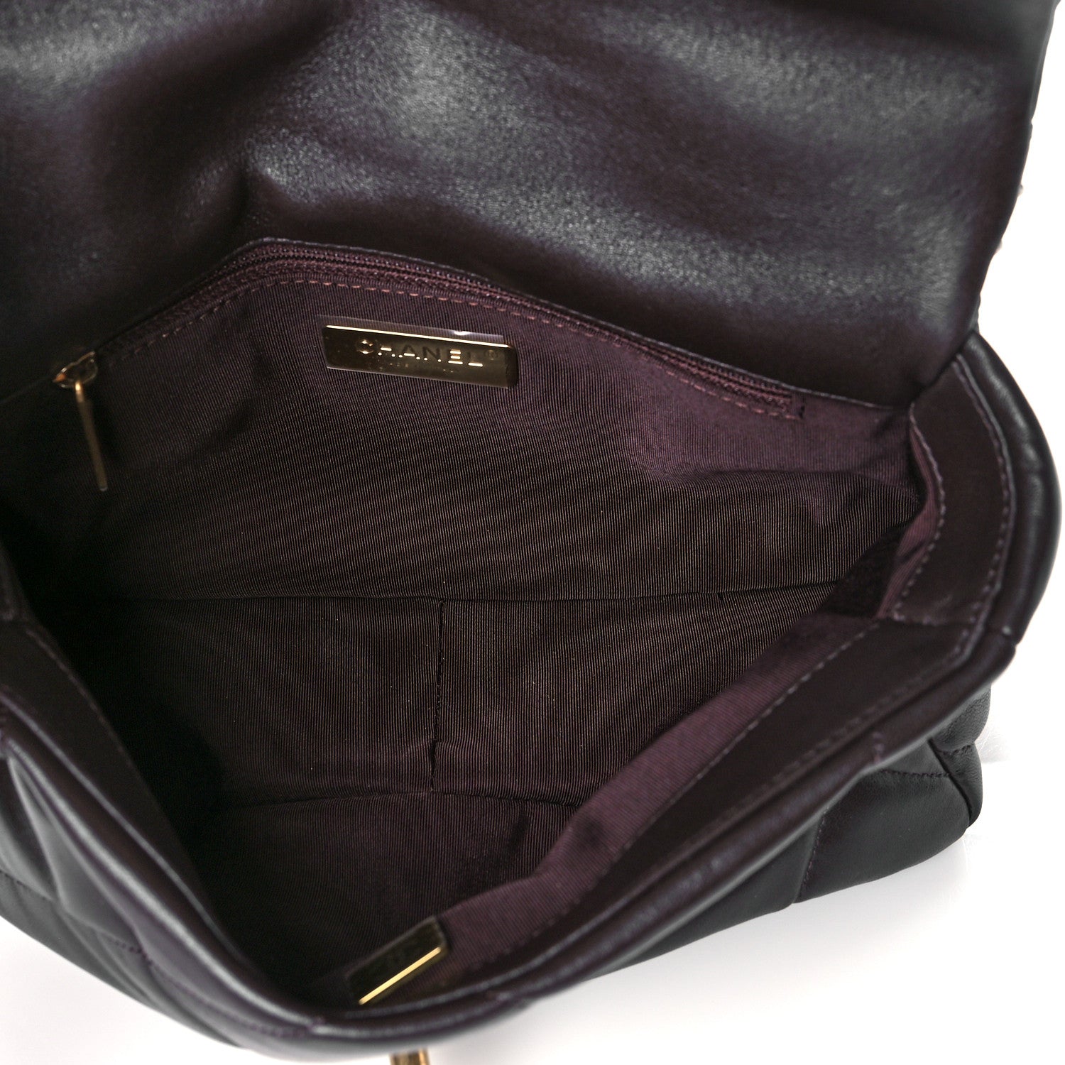 Chanel Lambskin Quilted Medium Chanel 19 Flap Dark Brown 9 of 22