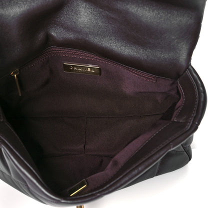 Chanel Lambskin Quilted Medium Chanel 19 Flap Dark Brown 9 of 22