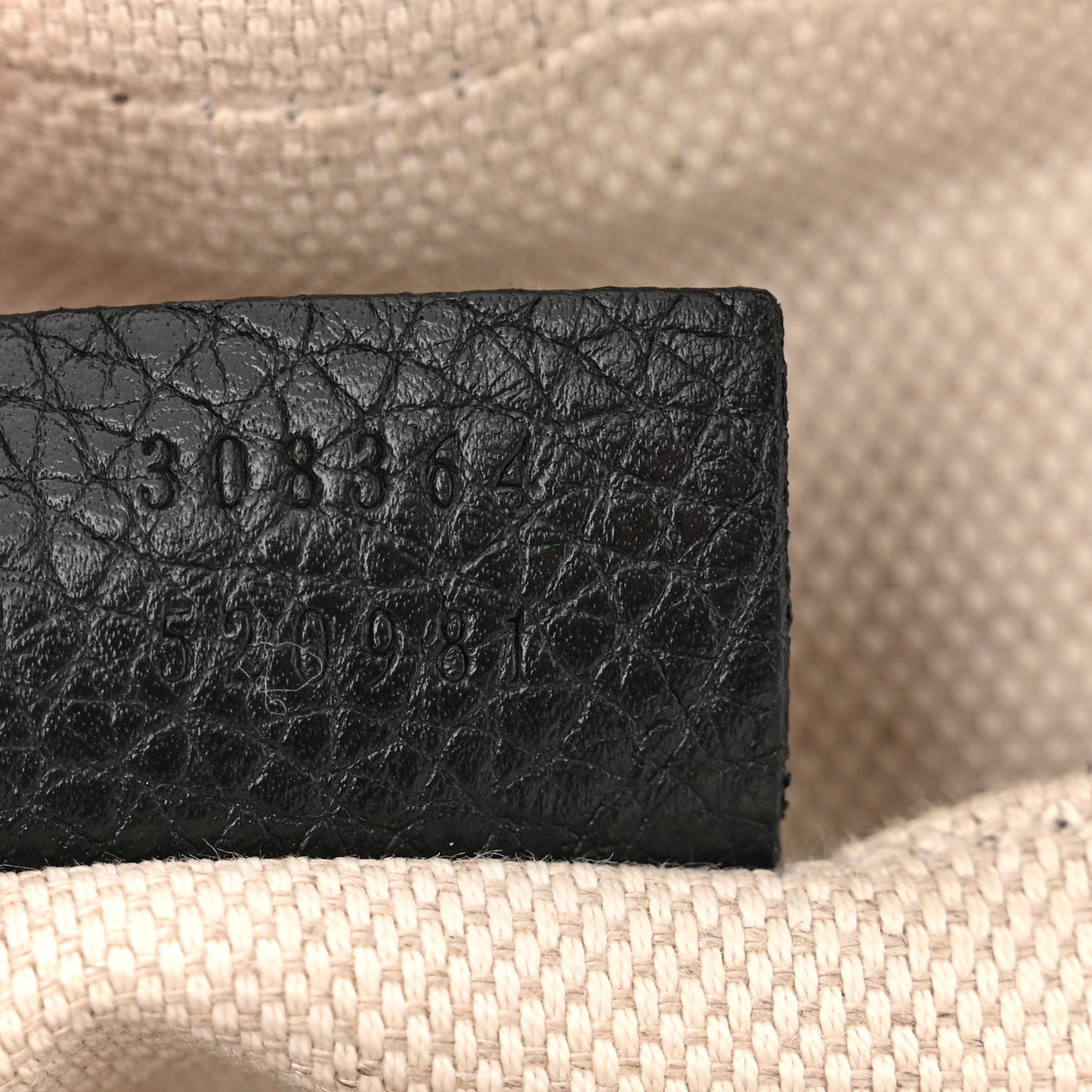 Pebbled Calfskin Small Soho Disco Bag Black