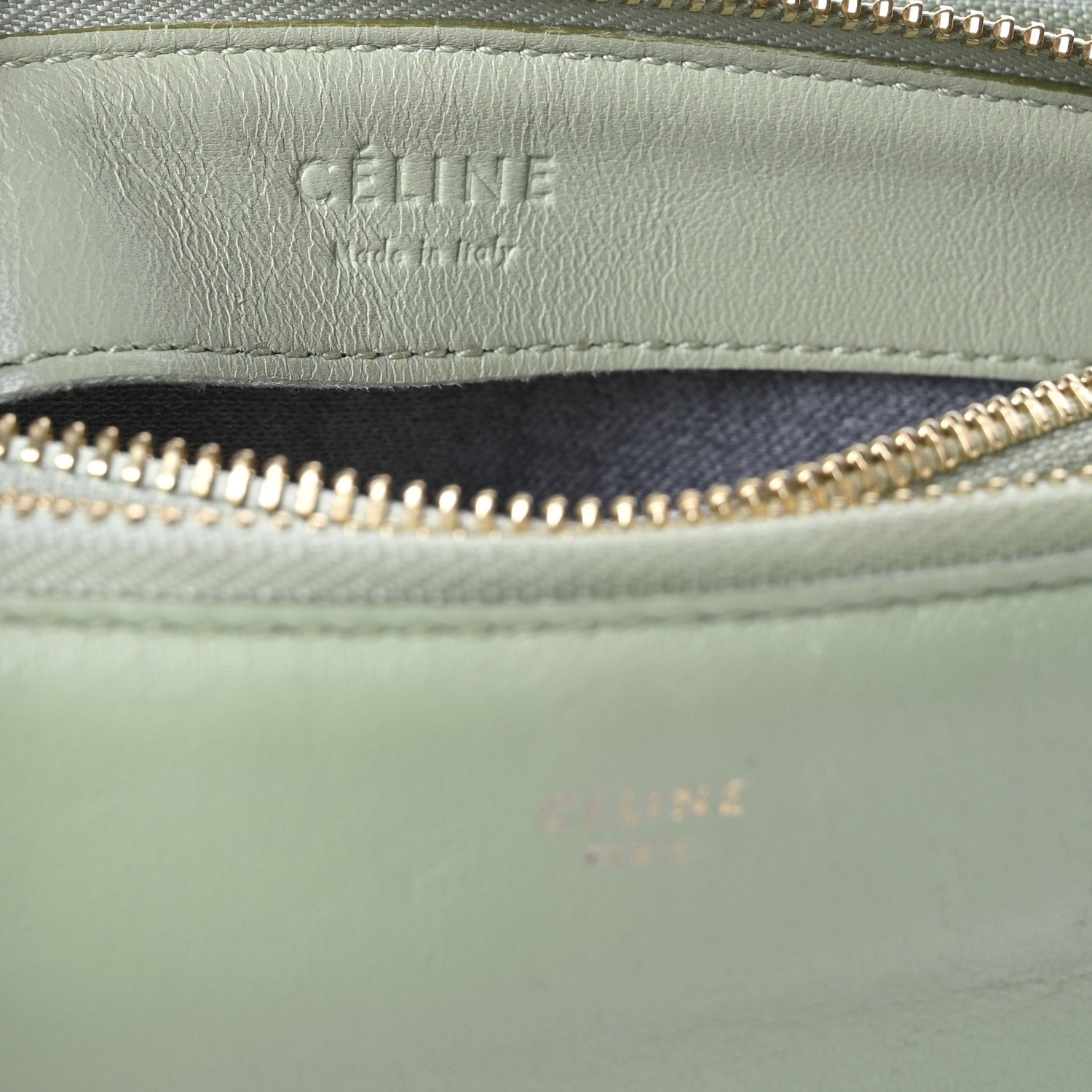Celine Lambskin Small Trio Crossbody Bag Pistachio 6 of 10