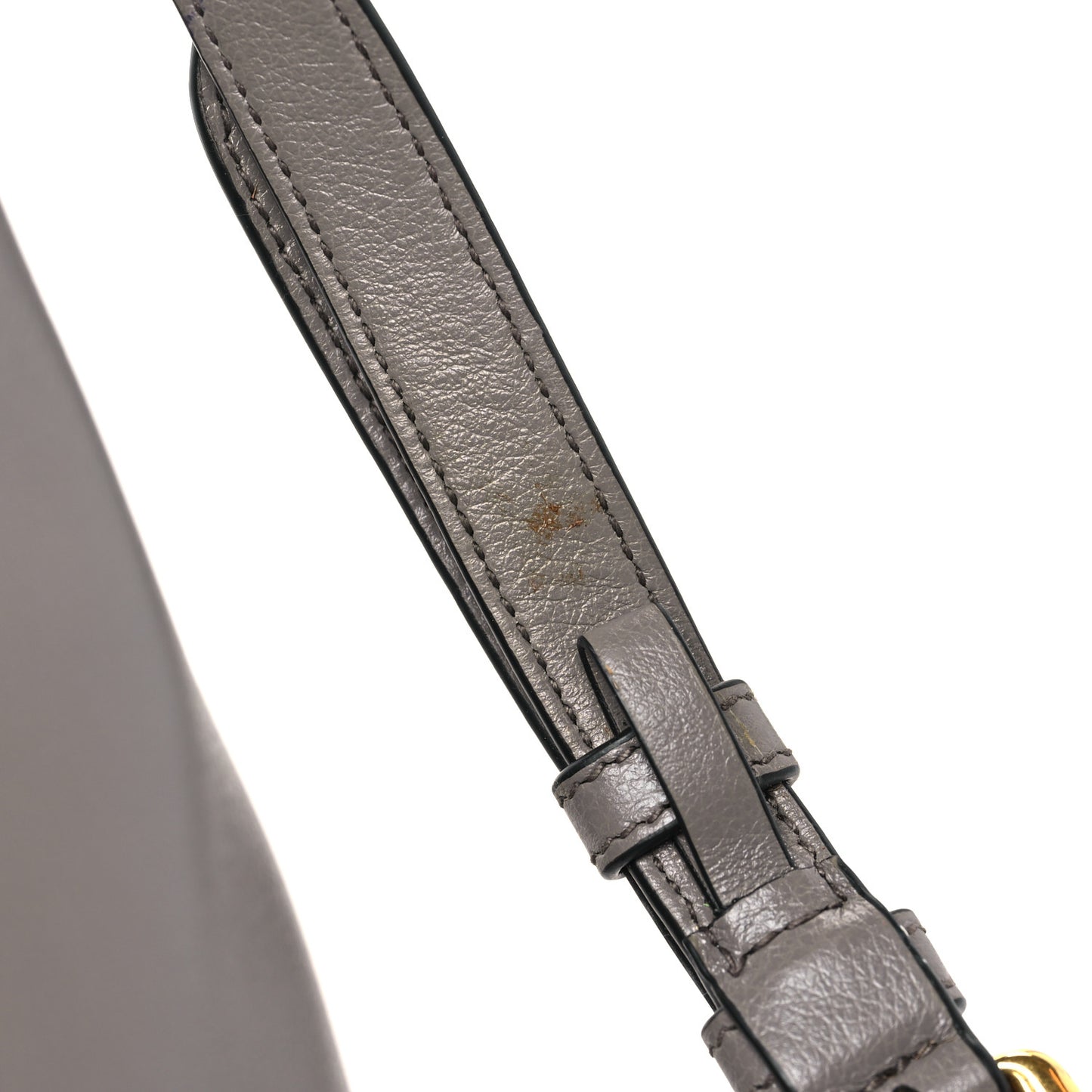 Glace Calfskin Embossed Logo Tote Argilla
