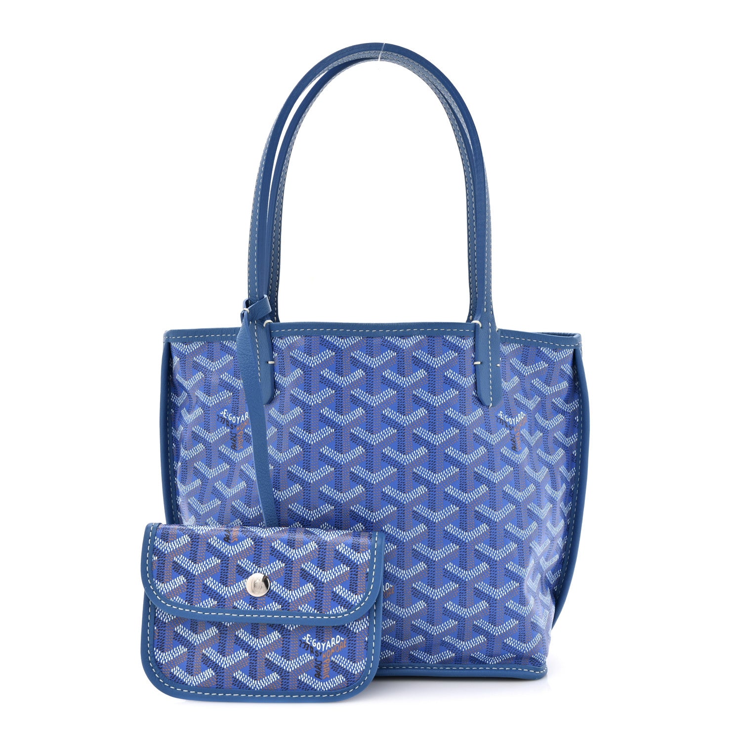Goyard Goyardine Reversible Mini Anjou Sky Blue 3 of 22