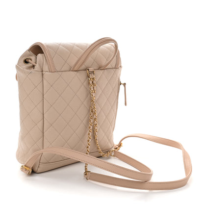 Chanel Caviar Quilted Filigree Backpack Beige 3 of 9