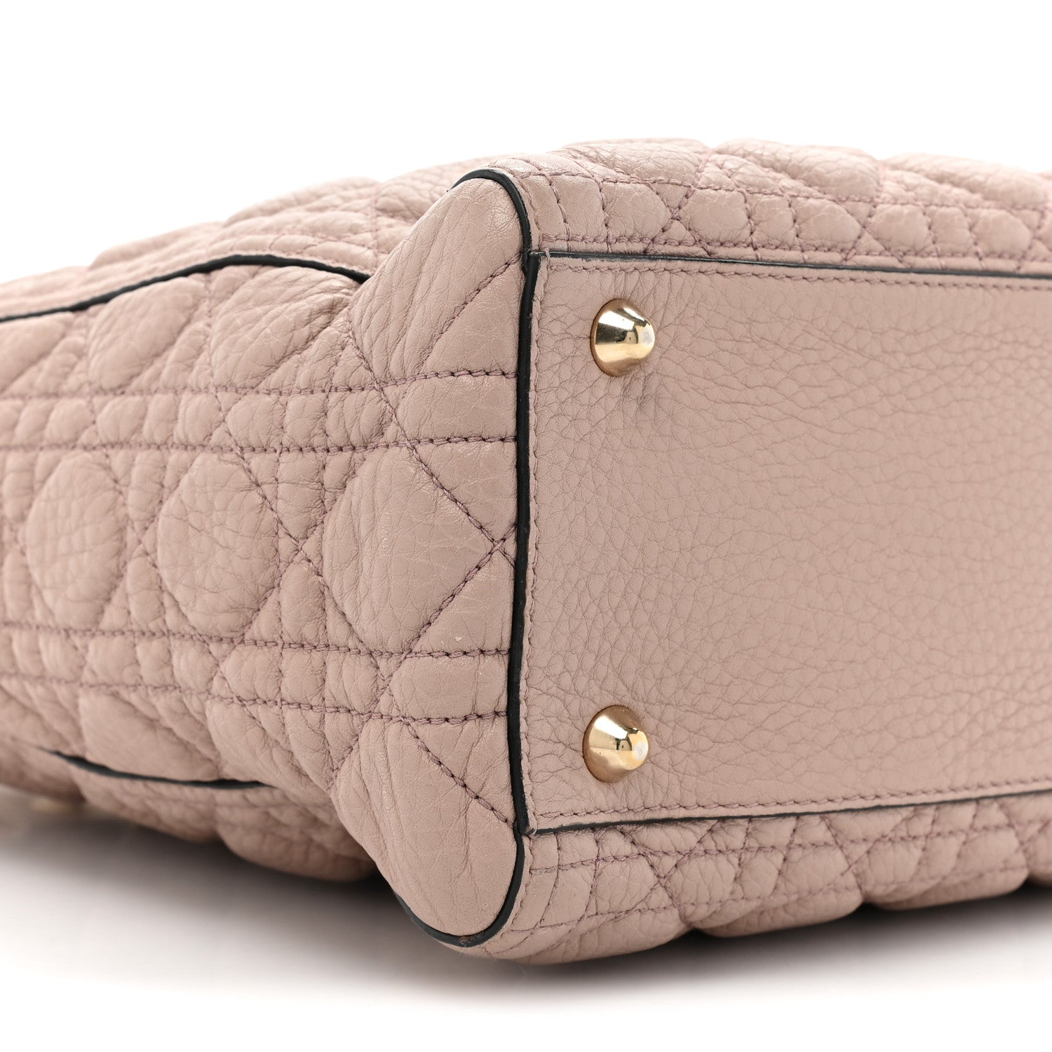 Christian Dior Grained Calfskin Cannage Large Lady Dior Light Pink 10 of 12
