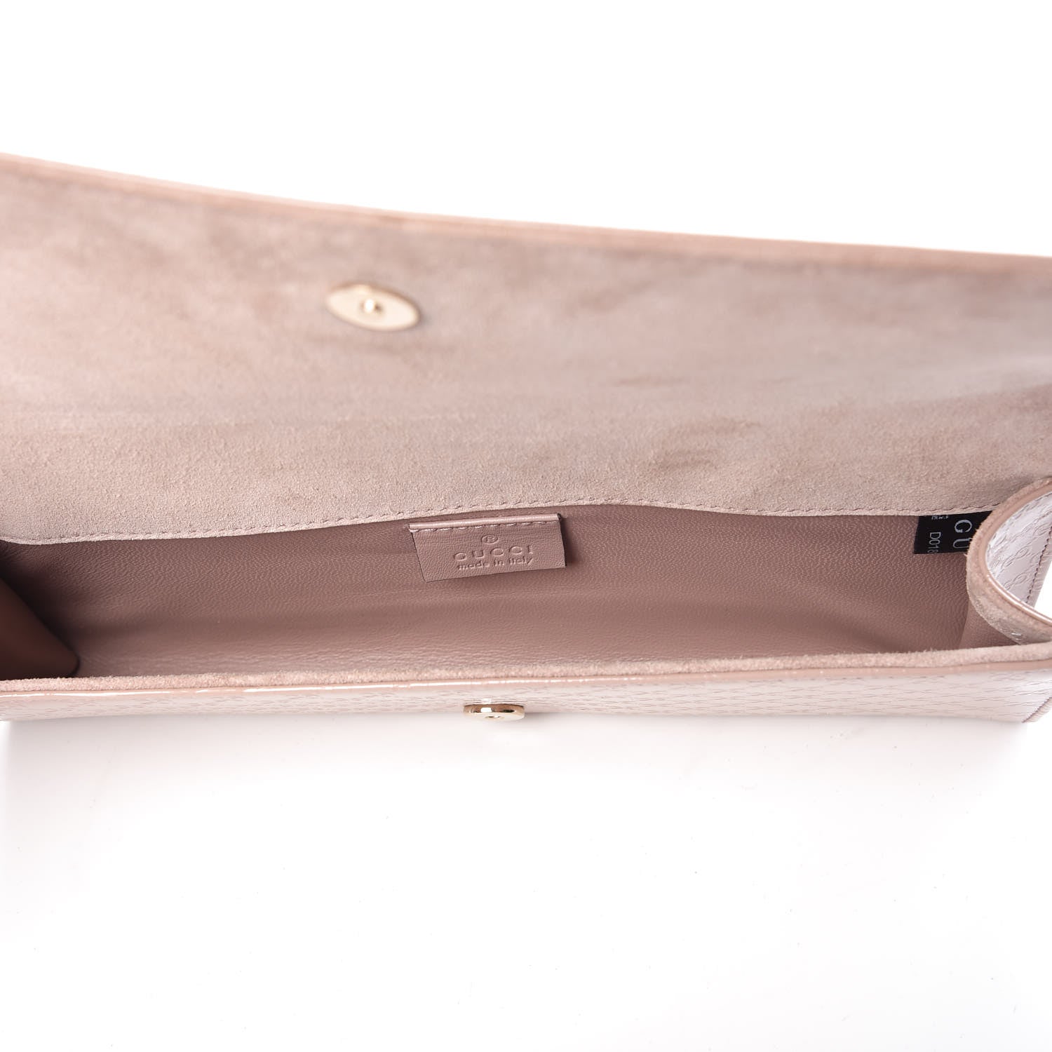 Gucci Patent Microguccissima Small Broadway Clutch Dark Cipria 5 of 11