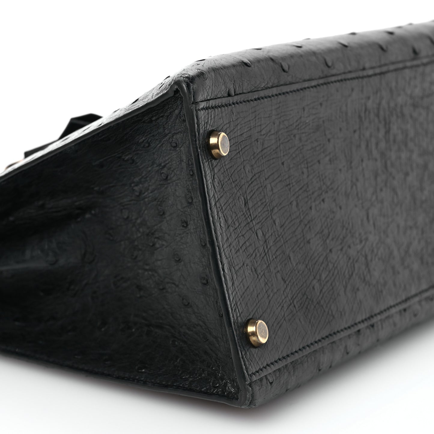 Ostrich Kelly Sellier 35 Black