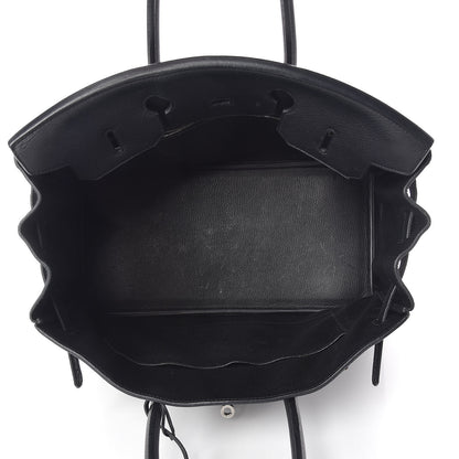 Hermes Taurillon Clemence Birkin 35 Black 11 of 37