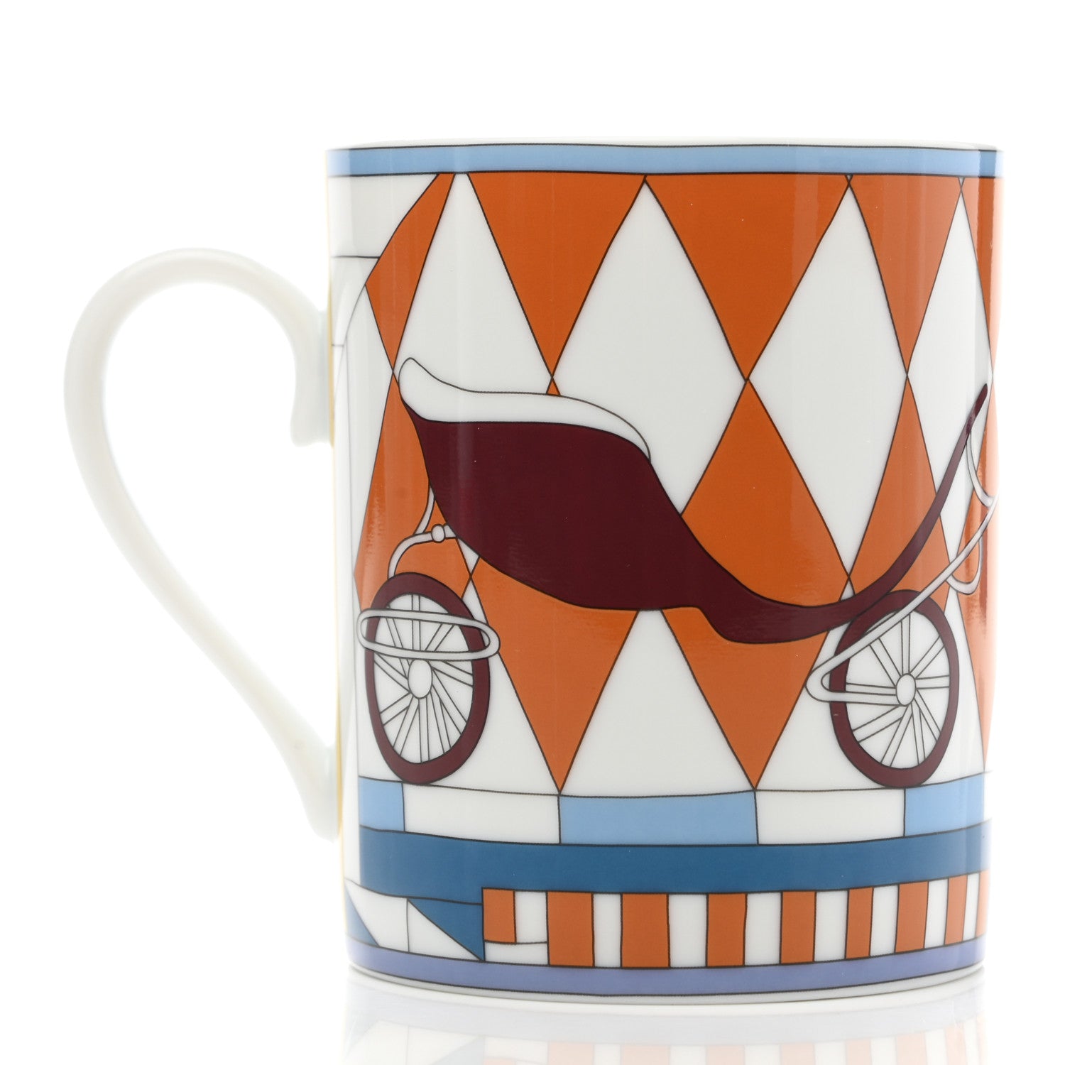 Hermes Porcelain Promenade Au Faubourg Mug 3 of 6