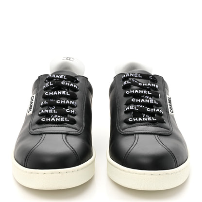 Chanel Calfskin CC Womens Sneakers 40 Black 2 of 10