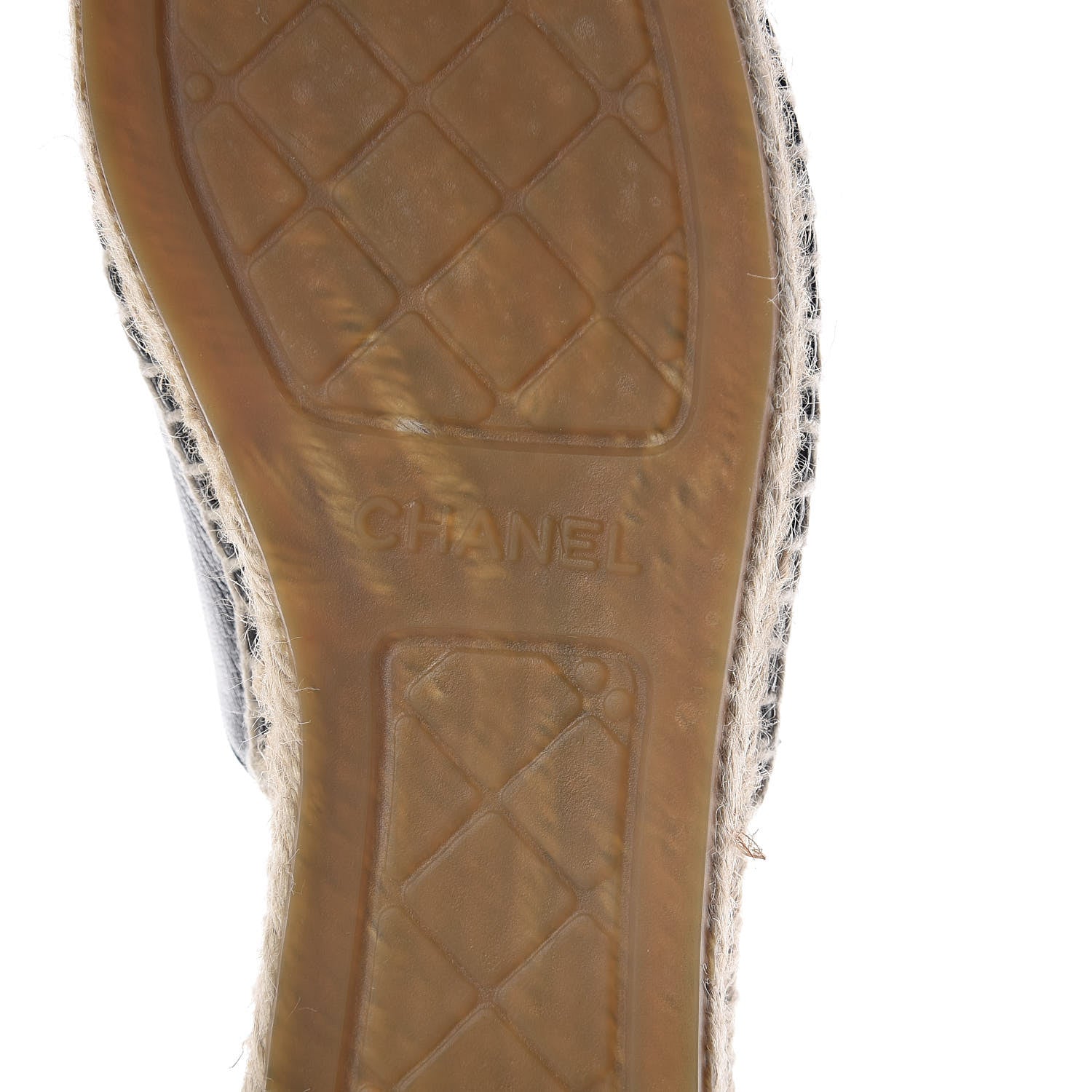 Chanel Goatskin Patent CC Espadrille Mules 39 Black 9 of 12